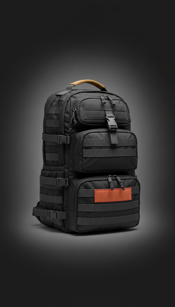 Tactical backpack with Cordura shell