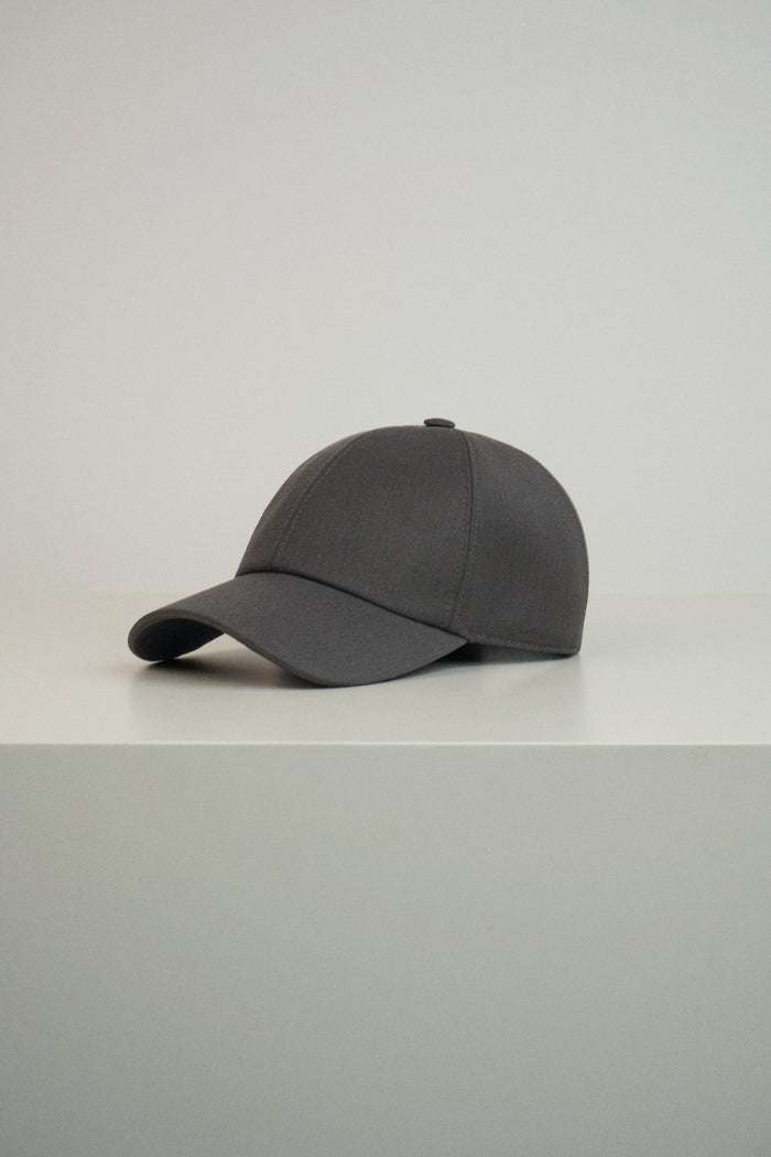 dark green merino wool baseball hat