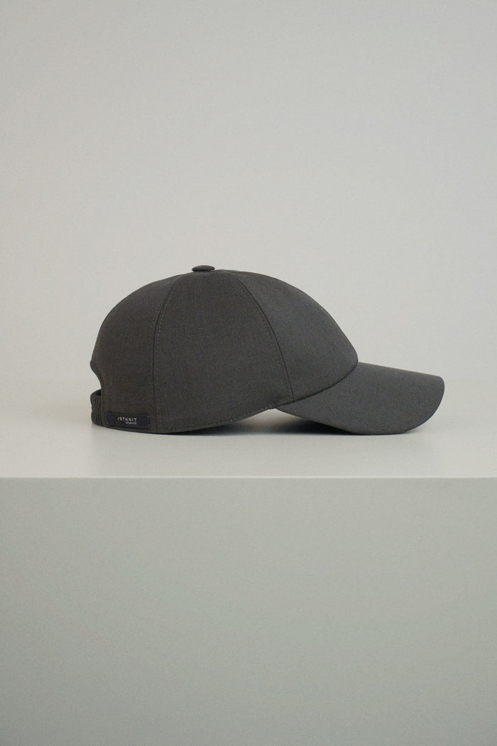 dark green merino wool baseball hat