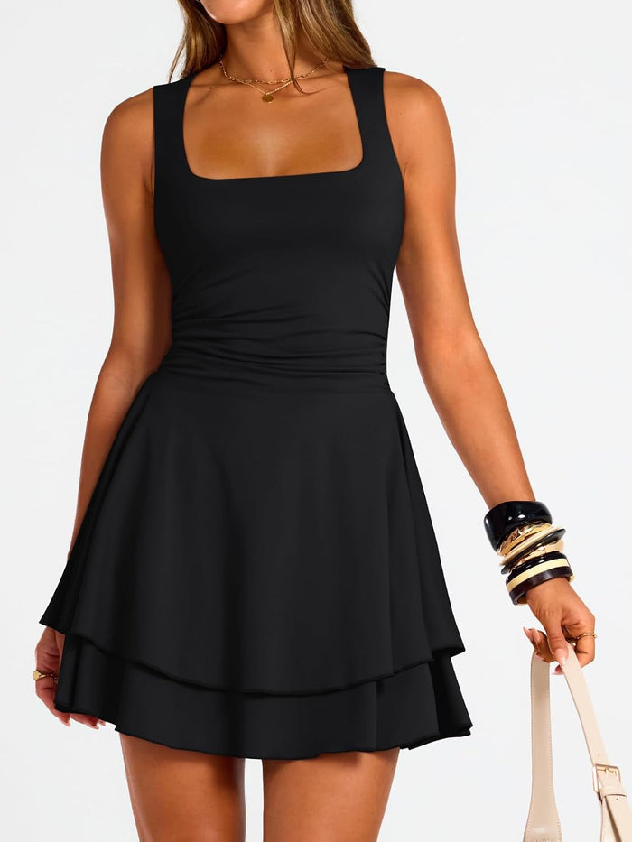 Trendy Queen Women Mini Summer Party Homecoming Beach Vacation Sun Dresses