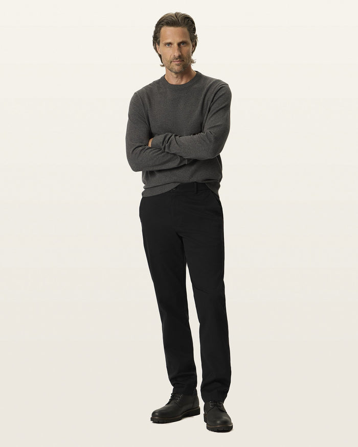 SATEEN KHAKI STRAIGHT FIT in Beautiful Black