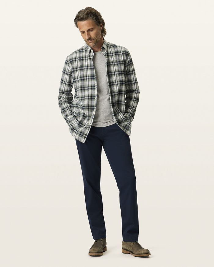 SATEEN KHAKI STRAIGHT FIT in Navy Blazer