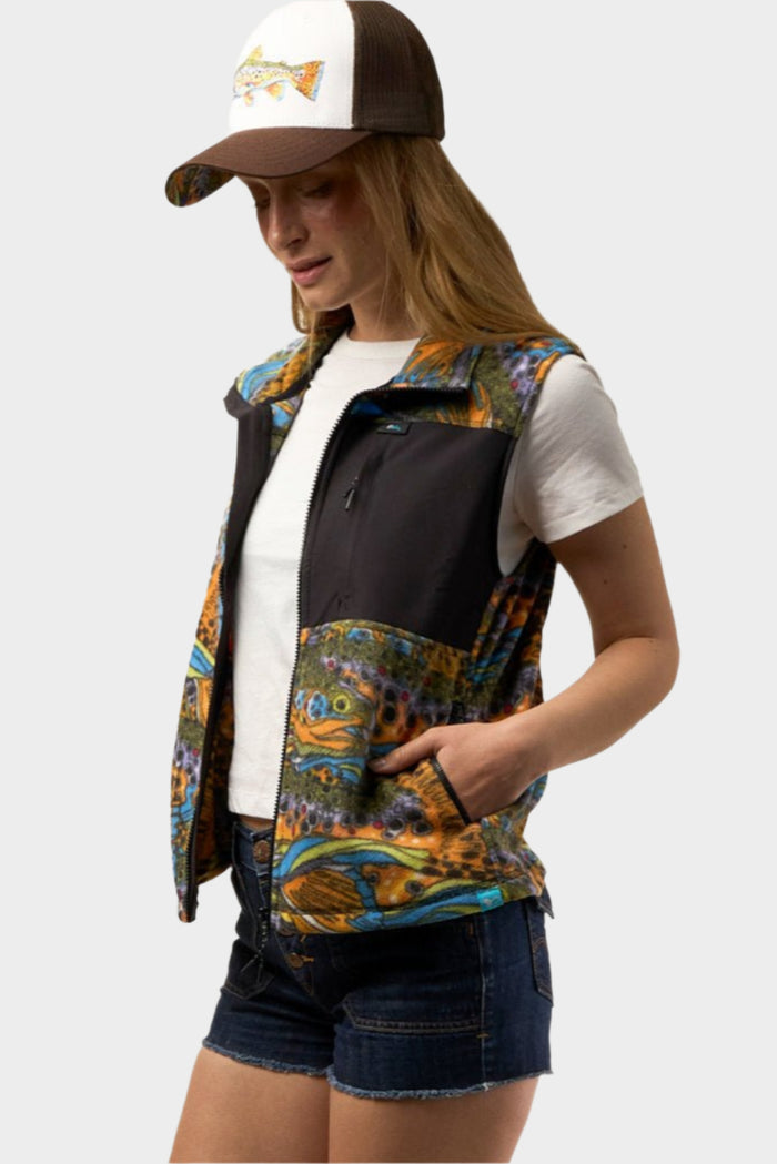 Unbound Brown Fleece Vest - FisheWear