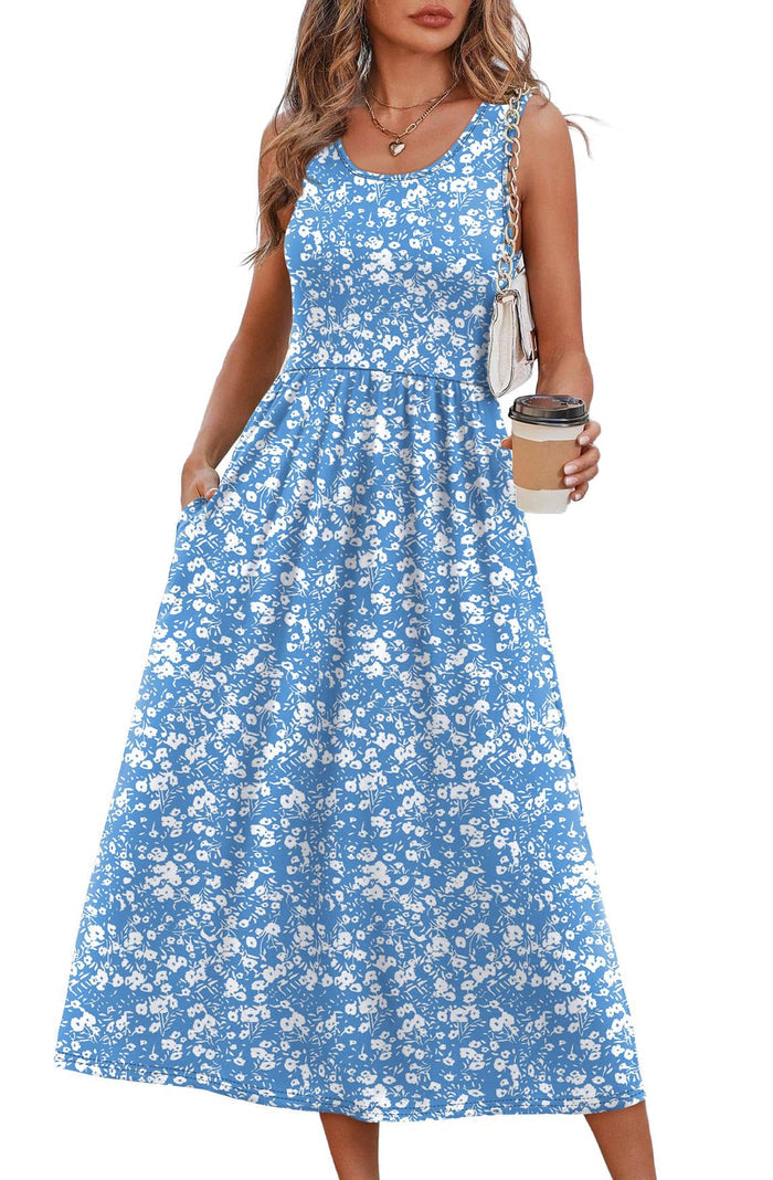 Blue White Print / Small