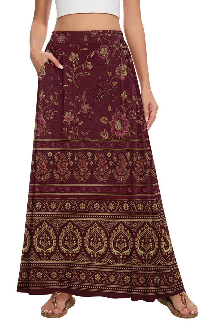 Burgundy Paisley / Small