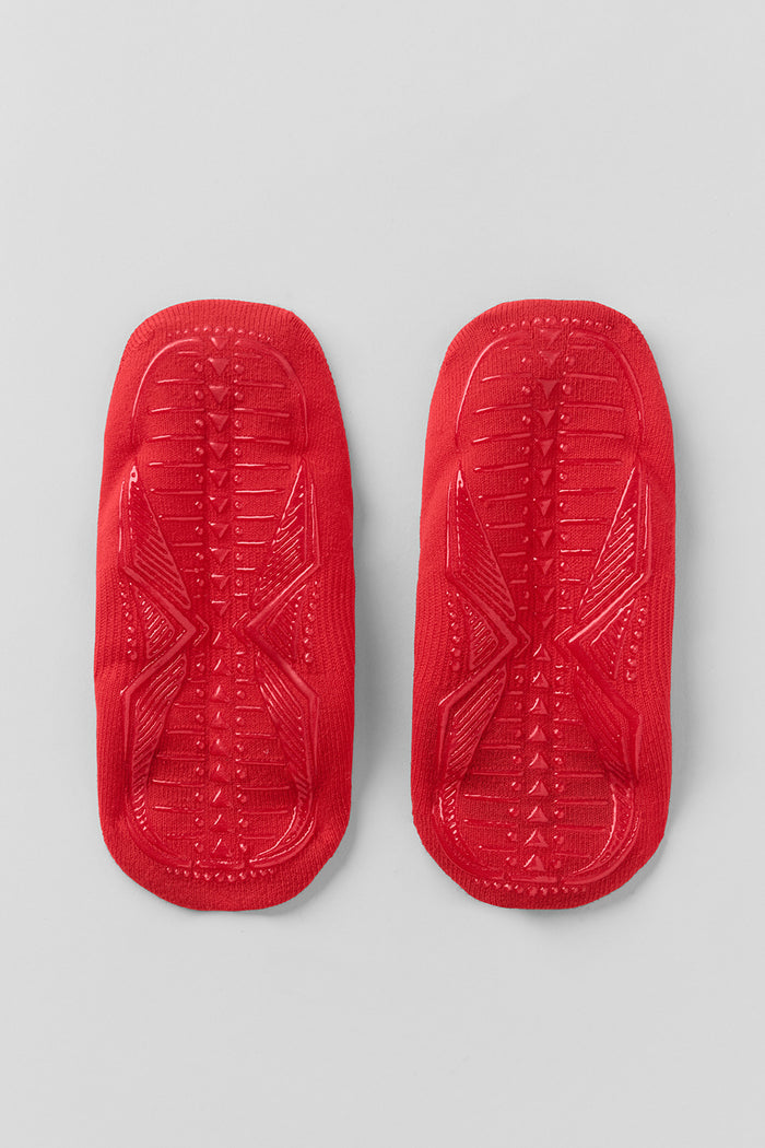 Women's Pivot Barre Sock - Bright Red