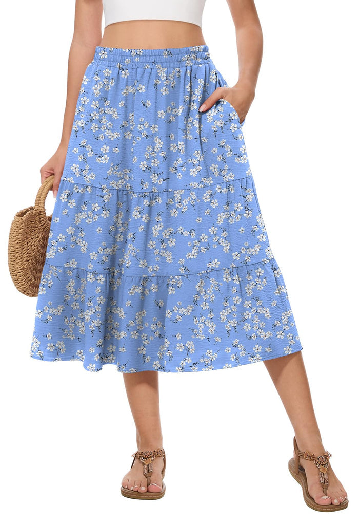 Blue White Flower / Small
