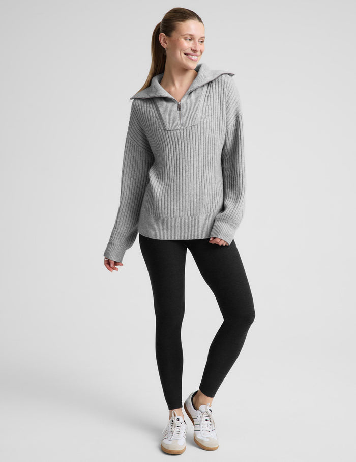 Wool Blend Collared Pullover