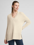 Wool-Cashmere V-Neck Sweater