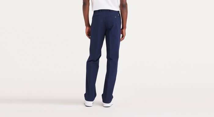 Back view of model wearing Pembroke Workday Khakis, Classic Fit (Big and Tall).