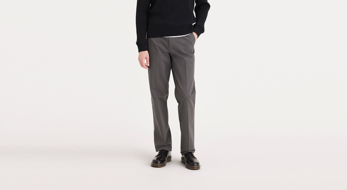 Front view of model wearing Storm Workday Khakis, Classic Fit (Big and Tall).