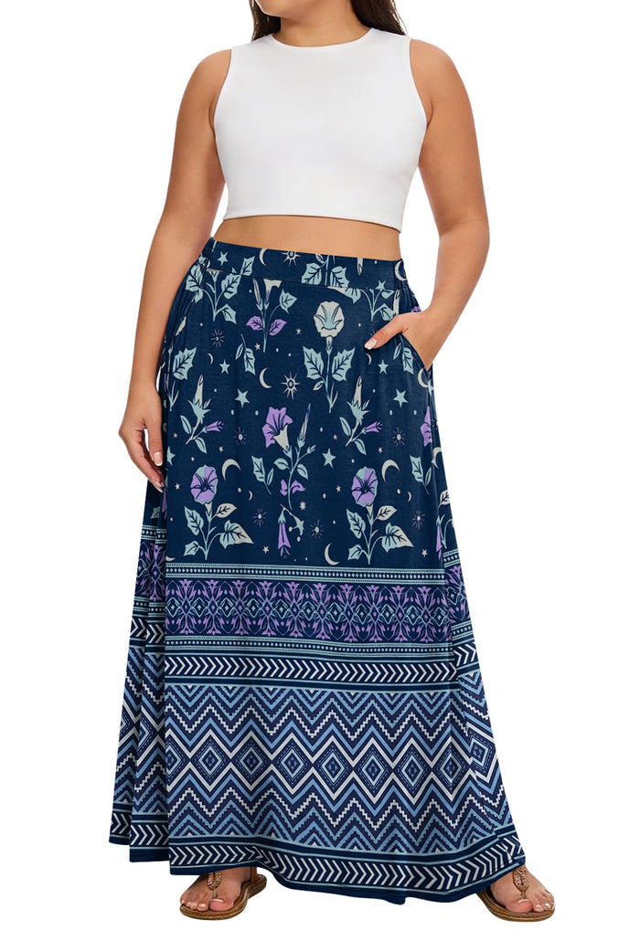 Navy Morning Glory / X-Large Plus