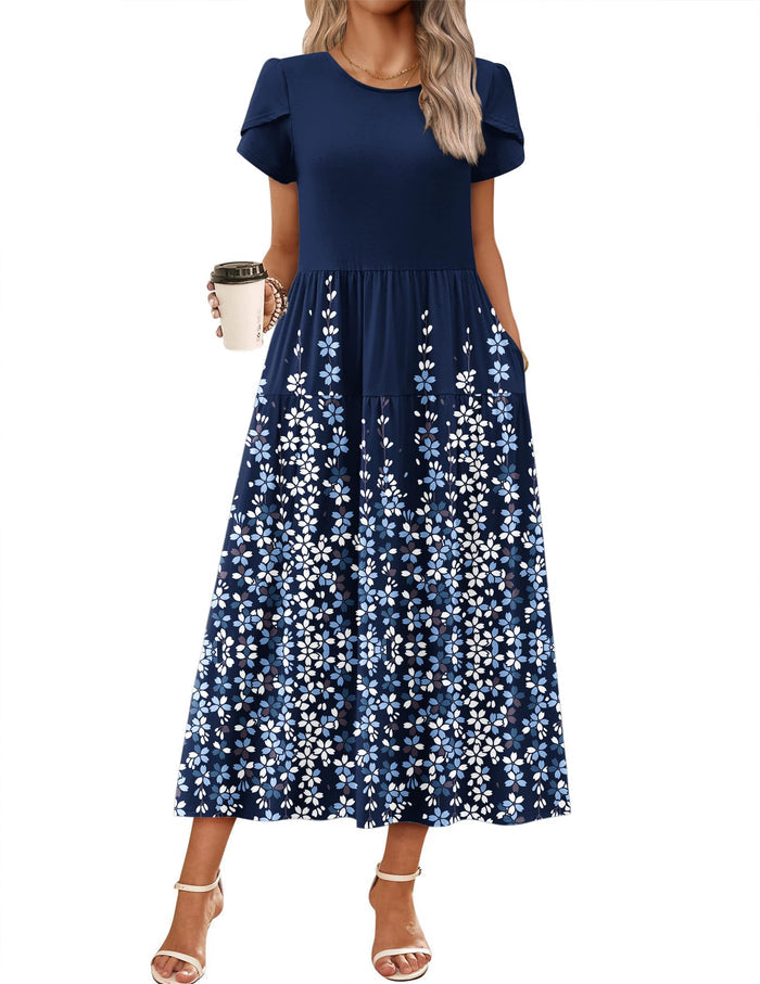 04-navy Blue Flower / Small