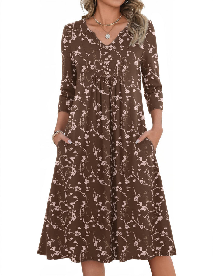 Brown Floral / Small